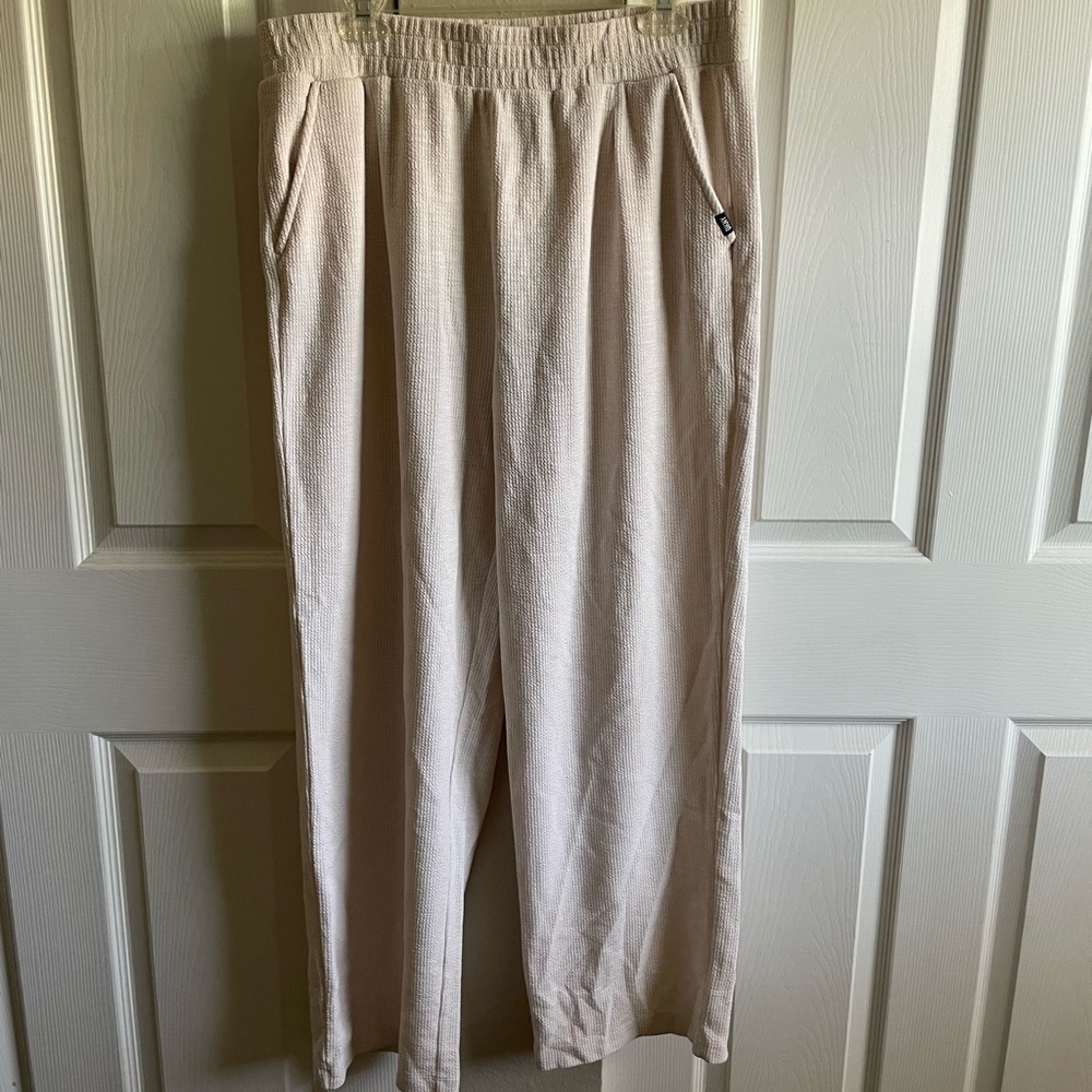 Dkny Cream Sweatpants Comfortable Joggers